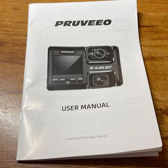 Pruveeo 4K 2160P Front and Cabin Dual 1080P FHD Dash Camera GPS WIFI - Picture 5 of 7